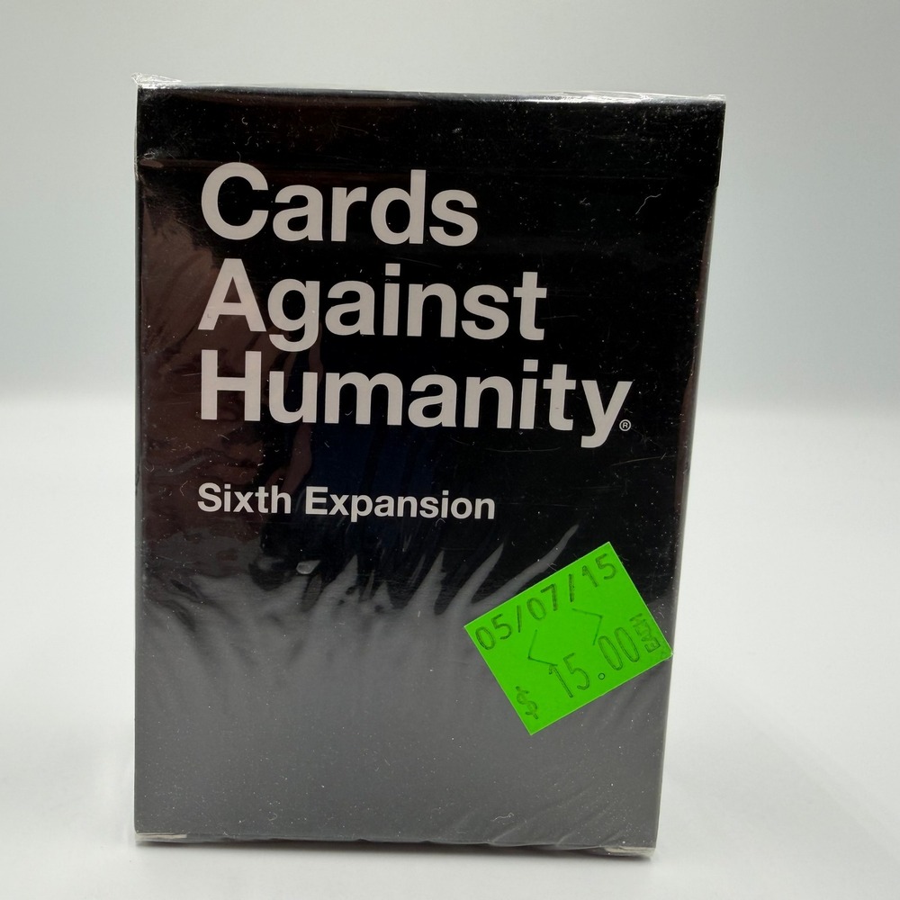 Cards Against Humanity Sixth Expansion Pack New Sealed 100 Cards Party Game